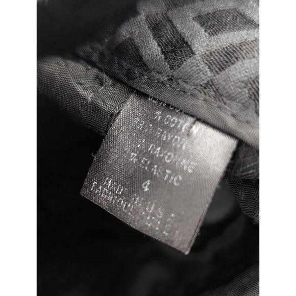 Tahari Women' Medium Black Argyle Diamond Pattern Dress Pants Size 4 Small USA - Picture 4 of 9